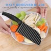 YukaBa Crinkle Potato Cutter 2.9" x 11.8" Stainless Steel Waves