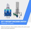 Ouitble 5pcs EC11 360 Degree Digital Potentiometer 5 Pin Rotary