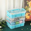IGNPION Stackable Storage Box, 4 Layer Adjustable Plastic Storage Box