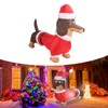 Inflatable Weiner Dog 1.5 Meters Illuminated Polyester Fiber Blow Up