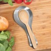 OGGI Stainless Steel Spoon Rest- Long Handle Holds Kitchen Utensils