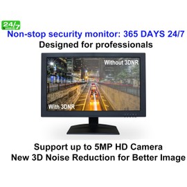 SVD 19.5’’ Professional Security Monitor - FHD 1600 x 900 Security Camera Monitor 3D Comb Filter-Computer Monitor 1 HDMI, 2 BNC Inputs/1 Outputs, Work with Super HD 5MP Security Cameras to DVR/NVR PC
