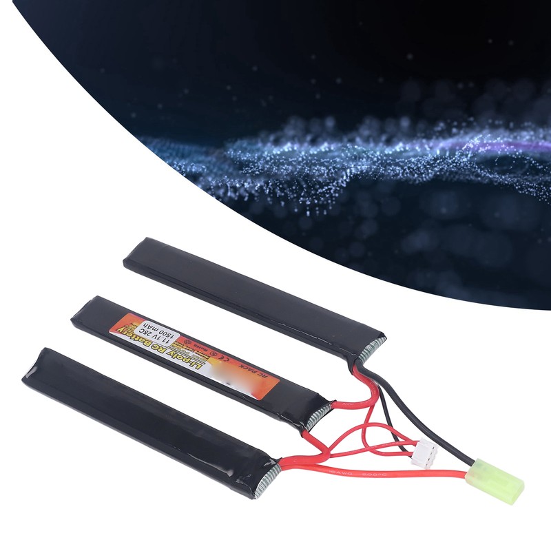 1500mAh Lipo Battery 25C Discharge Rate 11.1V 3S Lithium Cobalt