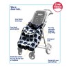 Bundlebean Children’s Wheelchair Cosy – Fleece‑Backed Waterproof Nylon, Front Hand-Warming