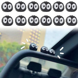 40 PCS Soot Sprite Decor, Cute Car Accessories Dorable Anime Automotive Decoration for Auto Rearview Mirror & Dashboard, Fun Accessories Ornament for Home Office, Table, Bike Decor