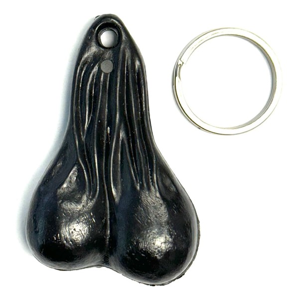BULLS BALLS, Key Chain (Black) 2.5" Tall Series, Made in USA…