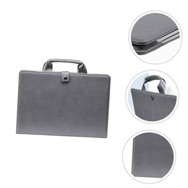 Angoily 1set Laptop Storage Bag with Power Cord Pouch Pro Protective Case Water-resistant Notebook Carrying Sleeve for Office Travel School Use Grey