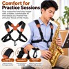 Adjustable Saxophone Shoulder Harness for Instrument Support – Double Shoulder