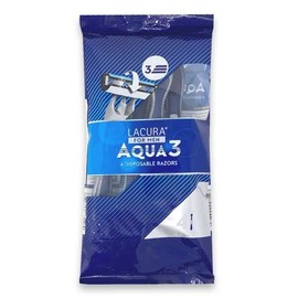Lacura For Men 3 Blade Disposable Razor 4 Pack