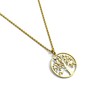 YAIR EMANUEL Tree of Life Pendant Necklace for Women Gold