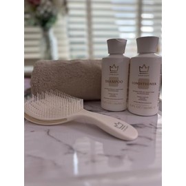 Flexi Smooth Detangling Brush for Hair Extensions, Waterproof Flexible Bristles for All Hair Types G Fox Hair Care