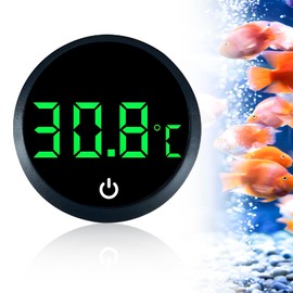 Aquarium Thermometer Digital Aquarium Thermometer Mini Aquarium Thermometer Digital Digital Aquarium Thermometer with LED Display Glue-On Mini Marine Temperature Sensor for Freshwater Marine Aquariums