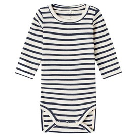 NAME IT Unisex Baby Nbnbani LS Body Noos Long Sleeve Bodysuit, Dark Sapphire