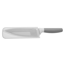 BergHOFF Leo Ceramic Coated Non-Stick Chefs Knife with Soft Touch Handle, 19cm, Stainless Steel, Grey, 6.5 x 34 x 2.5 cm