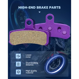 ECCPP Brake Pads Fits for Heritage Softail 2008 2009 2010 2011, Fatboy 2008 2011, Night Train 2008 2009, FA457 FA458 Front and Rear Brake Pads