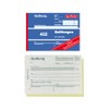 Herlitz 7876147 Receipt Pad 402, A6, 2x40 Pages, Carbonless Copying