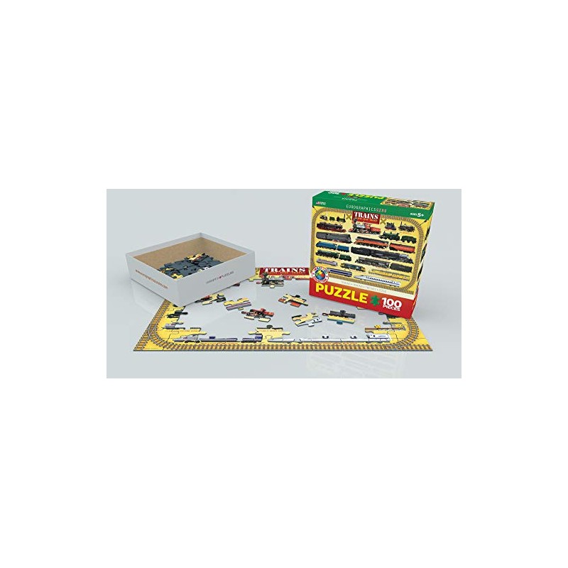 Trains 100 Piece Jigsaw Puzzle