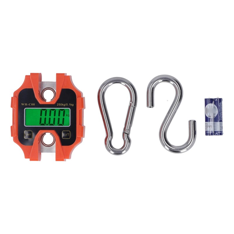 Mini Digital Crane Scale 250kg Range Portable Detachable LCD Display