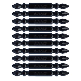 Vessel Double-Ended Sakisbo Bit with Magnet for Tapping Drill Screws + 0.08 x 2.6 inches (65 mm), Set of 10, Hardness: H (High Hardness) M-S14H ZP