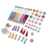 12PCS Beadable Pens Kit Bright Colors DIY Making Beaded Ballpoint
