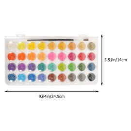 Gadpiparty 1Set Color Watercolor Pigment Set Portable Gouache Paint Kit with Brush for Students and Artists for Travel and Indoor Painting present for Creative and Beginners