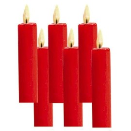 Carousel Refill Candles - Small Red Candles for Christmas Pyramid, 3 Inches Long, 0.55 Inches in Diameter