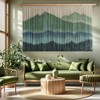 laddawan Extra Large Macrame Wall Hanging Dip-Dyed Tapestry Modern Wooden