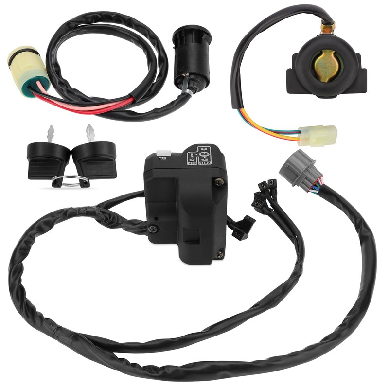 M MATI Handlebar Key Starter Relay Switch Kit for Honda
