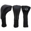 3Pcs Club Head Covers Set 1 3 5 Fairway Wood