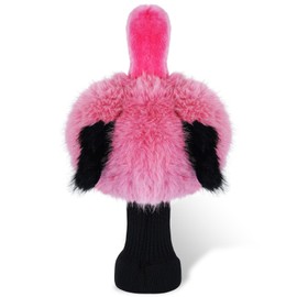 mytag Funny Golf Club Head Covers, Flamingo Animal Plush Driver Headcover, Golf Headcover Fits Standard 460cc Driver Head