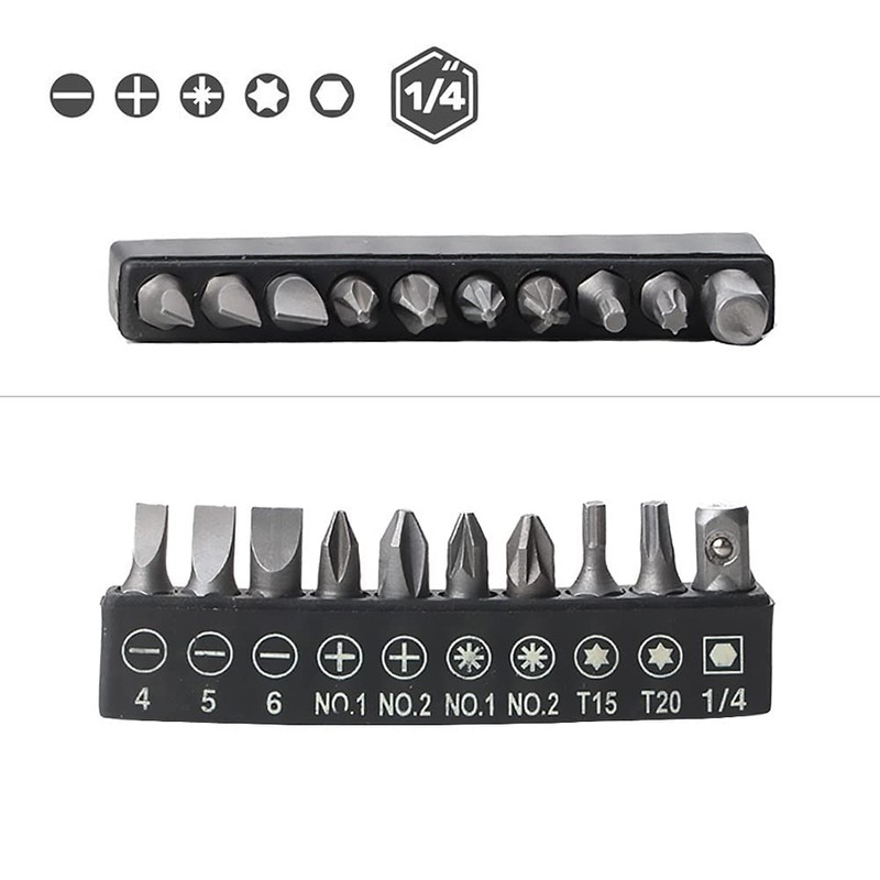 Kigauru L Shape 1/4 Wrench L Shape Extension Handle Set