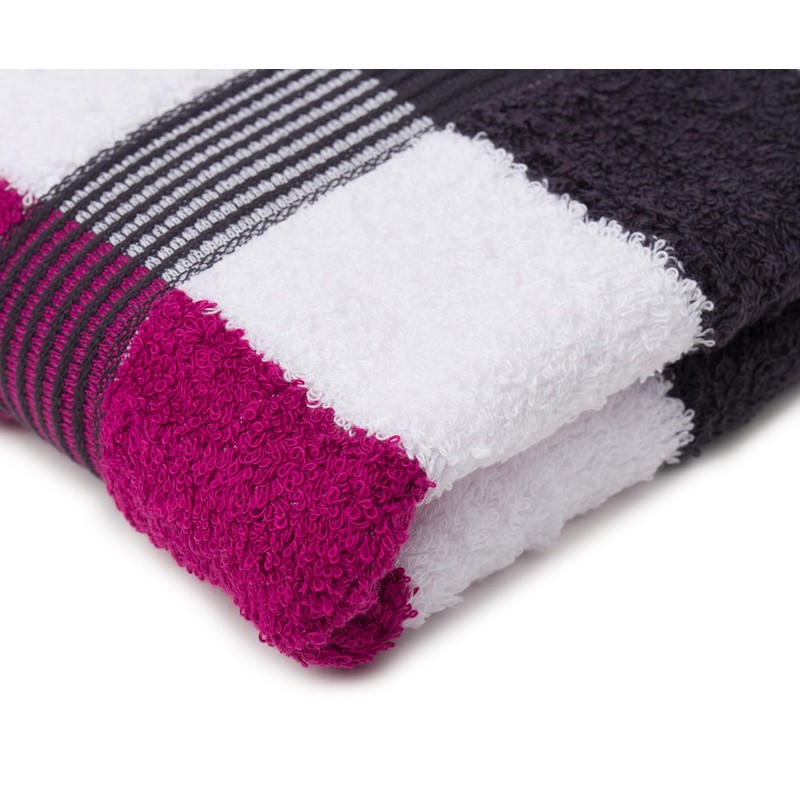 Gözze - New York Striped Bath Towel, Soft and Absorbent,