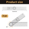 2 Stück Goniometer,Winkelmesser Physiotherapie,Winkelmesser Medizin für Physiotherapie, Sporttherapie und Heimarbeit,GoniometerDigital,Protractor,