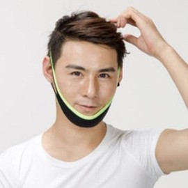 Men's Slim Face V-Line Double Chin Pad Band-WBE62F7 / 남성 남자 갸름한 얼굴 브이 라인 투턱 패드 밴드-WBE62F7