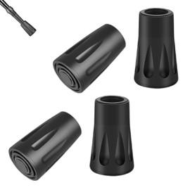 Pack of 4 rubber buffers for hiking poles, Nordic walking poles, rubber buffers, walking pads, trekking poles for walking poles, walking sticks, walking sticks