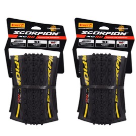 Pirelli Scorpion XC RC Yellow Label (29 x 2.2) Peak Performance for Demanding XC Racing SmartGRIP Compound ProWALL Technology Versatile Tread Design (2 Tires)