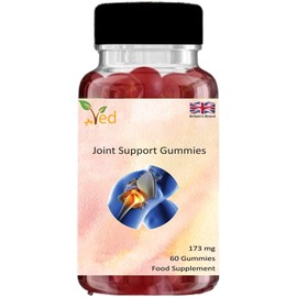 Ved Joint Support Supplement Gummies Extra Strong Glucosamine Gummies for Adults, Men and Women, Chewing Gums for Joint Support, 173 mg per Serving, 60 Gummies (60 Day Supply)