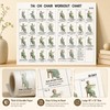 Tai Chi Chair Exercise Chart, Gentle Seated Exercises for Seniors