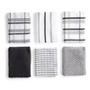 BOSKIMO Premium Cotton Tea Towels, Set of 6 Microfibre and