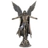 US 6.5 Inch Ascending Warrior Angel Cold Cast Bronze Sculpture