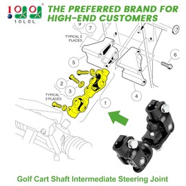 10L0L Steering Joint Fits Club Car DS (1984-up) Gas or Electric Golf Cart Knuckle 1013861 1012454 103601601