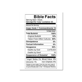 Bible Facts Refrigerator Magnet - [3" x 2"]