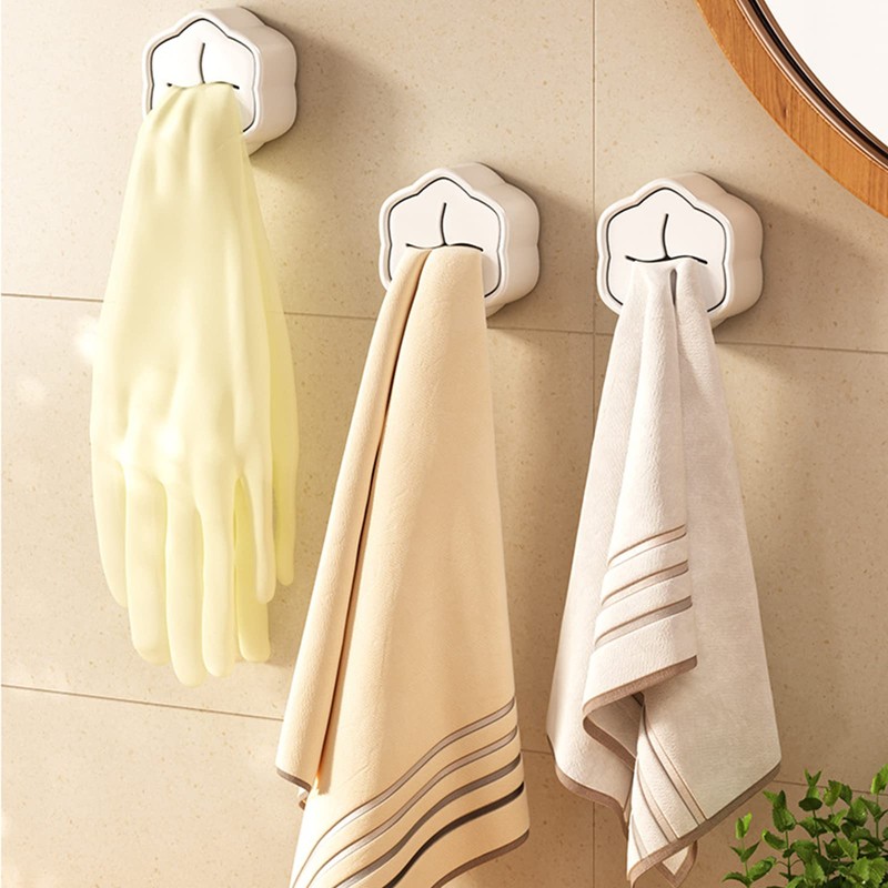 Set of 4 Tea Towel Holders, No Drilling, Kitchen Towel