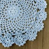 4 PCS Blue 8 Inch Round 100% HANDMADE Crochet Lace
