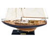 SAILINGSTORY Wooden Sailboat Decor Yacht Model Ship with Antique Finish