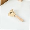 Gatuida 2pcs Solid Brass Hand Bell with Wooden Handle Loud