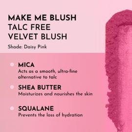 LAWLESS Make Me Blush Talc Free Velvet Blush, Daisy Pink, 0.18 Ounce