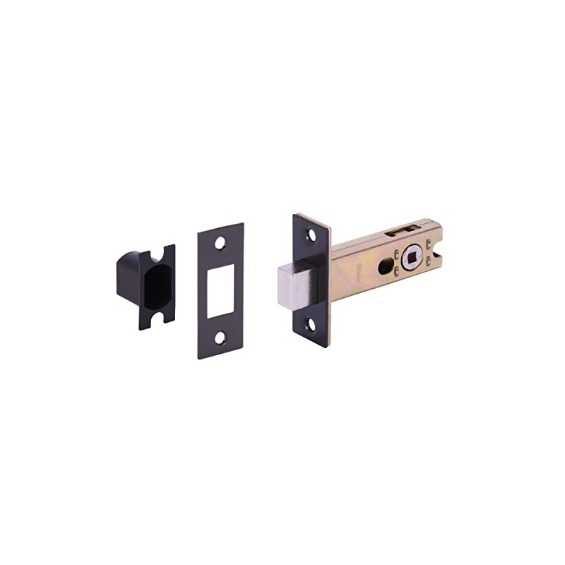 HANDLEZONE® Bathroom Toilet Door Deadbolt Lock - Black Matt -