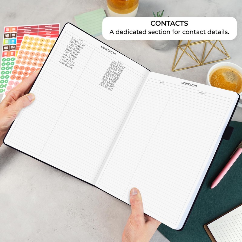 Clever Fox Appointment Book – Hourly Schedule Planner with 15-Minute
