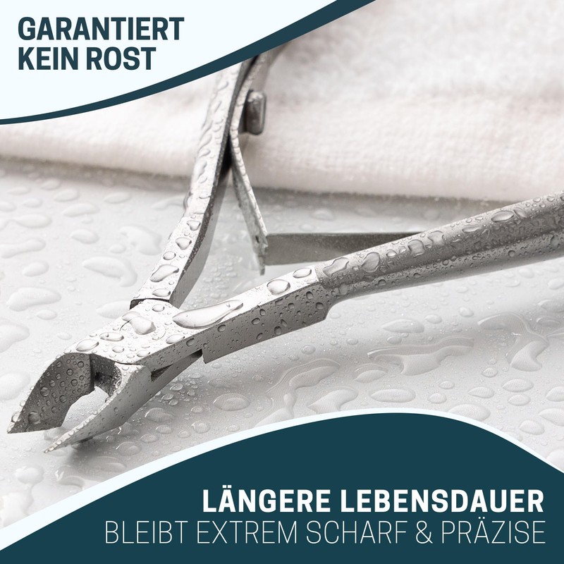 KLINGENHELD® Precise Cuticle Nippers with 1 Cuticle Pusher - Very